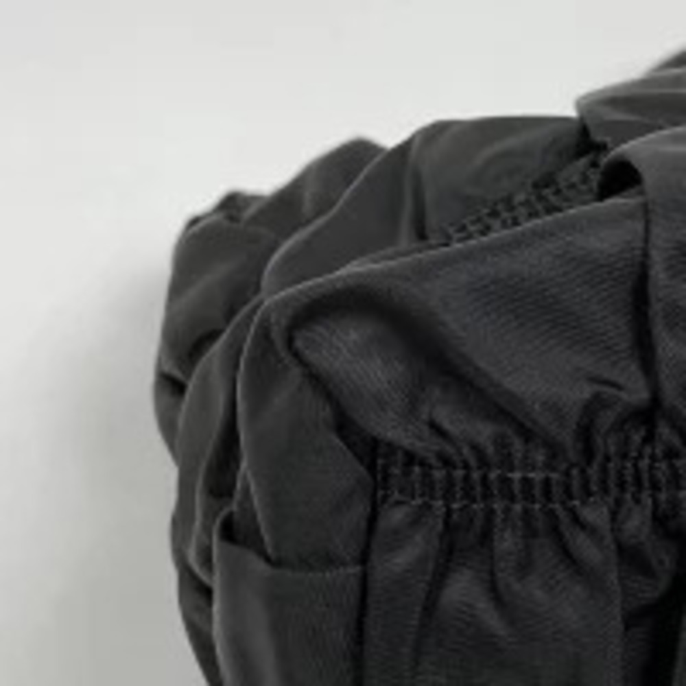 Prada Gathered Handbag Nero Bag Black Tote View 3